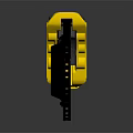 High Performance Car Tire With Black Brake Disc And Yellow Caliper Design