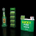 Commercial Snow Beer Display Equipment with Bottle Stand Multi Tier Shelves and Lucky Point 1903