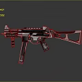 Modern Military Tactical Rifle Featuring Advanced Metallic Structure And Ergonomic Grip