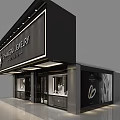 Elegant Modern Jewelry Store Interior With Glass Display Counters And Lighting