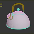 Silver Kettle with Black Handle and Hammered Texture Modern Sleek Design for Daily Use