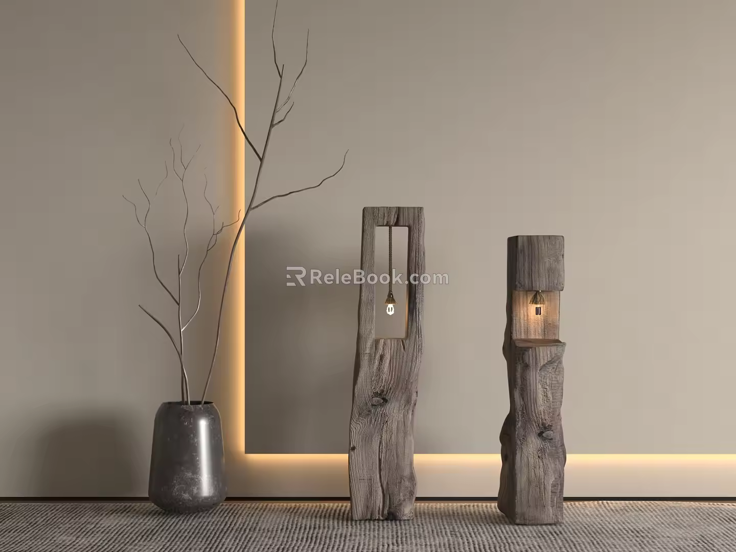 Quiet Floor Lamp 3d model