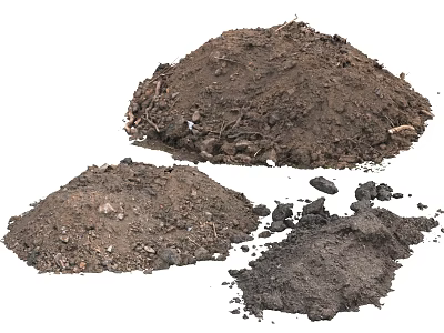 Natural Stone and Wood Materials for Construction and Landscaping Projects 3d model