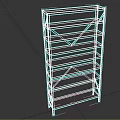 Modern Black Multi Tiered Open Shelf Storage Furniture With Wooden Shelves