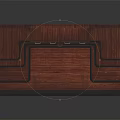 Classic Wooden Office Desk With Multiple Drawers And Layered Compartments Design
