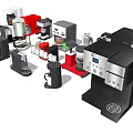 Diverse Modern Coffee Makers And Small Kitchen Appliances Collection For Home Use 3d model