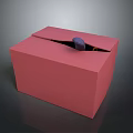 Pink Organizer Storage Box For Daily Use With Lid Opening And Purple Knob