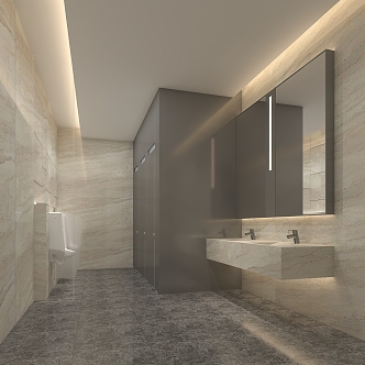 Modern toilet 3d model