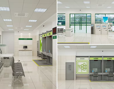 The Modern Bank 3d model