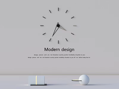Wall clock 3d model