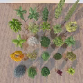 Tech Exhibition Hall Displaying Various Trees And Diverse Plant Species