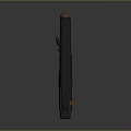 Modern Tactical Pistol With Dark Gray Body Brown Textured Grip And Top Rail System