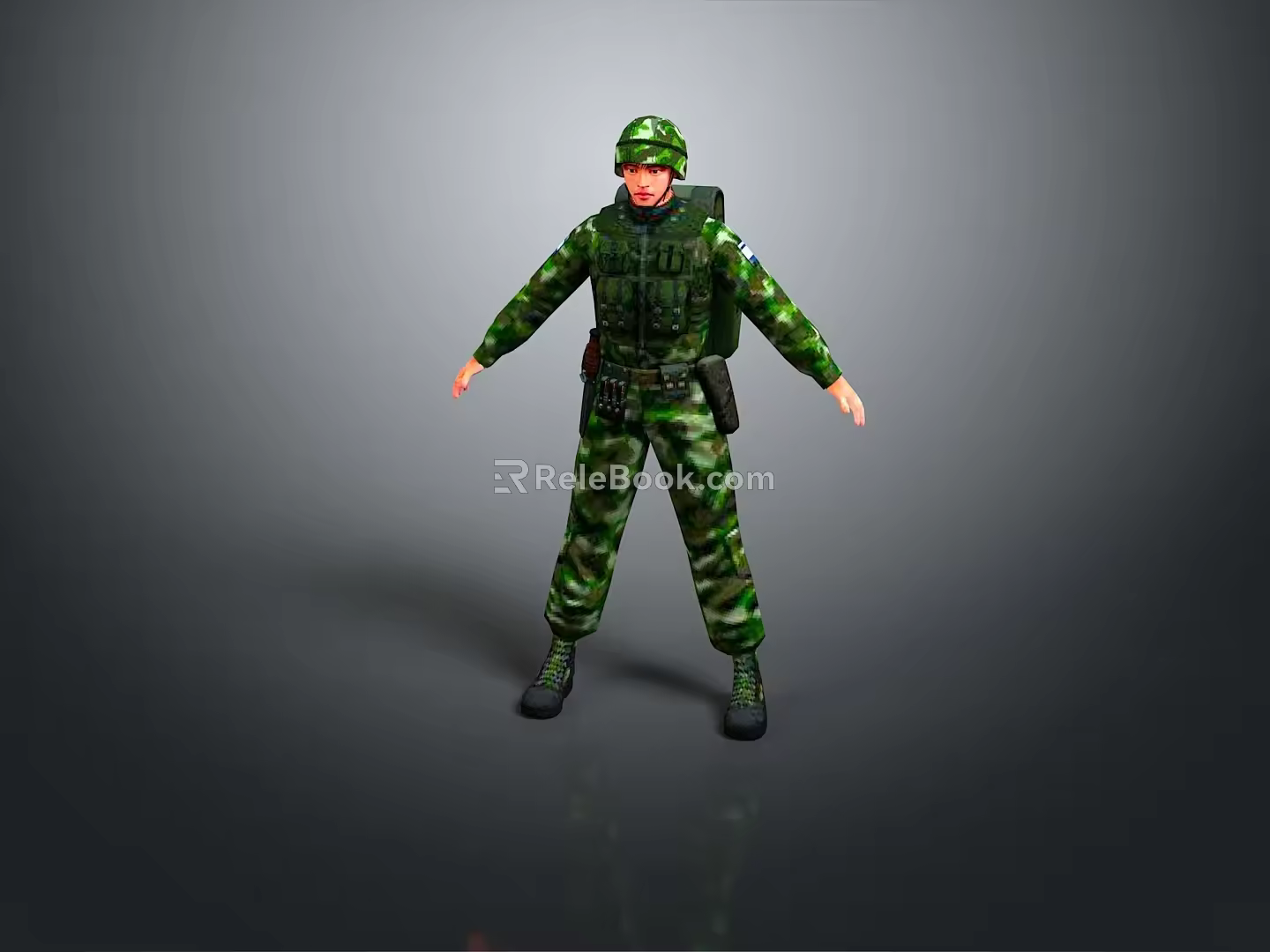 Soldier Warrior Character Game Character Game Character Realistic Character Cartoon Character 3d model