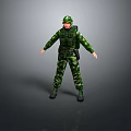 Soldier Warrior Character Game Character Game Character Realistic Character Cartoon Character 3d model
