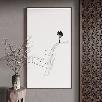 New Chinese Decorative Painting 3d model