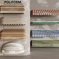 Stylish Awnings in Various Colors and Designs Including Striped and Fringed