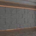 Modern background wall 3d model