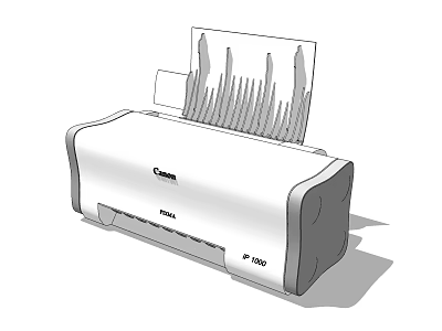 Canon iP1000 Office Appliance Printer With Compact Design And Efficient Printing 3d model