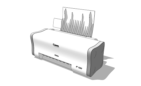 Modern Printer Office Supplies Printer 3d model