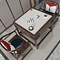 New Chinese Go Table 3d model
