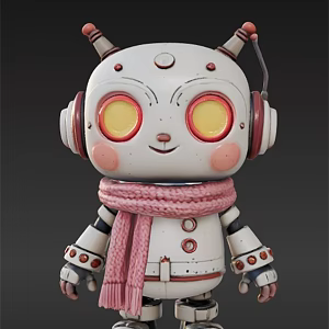 Mini Robot Companion Cyber Robot Cute Robot Mechanical Companion 3d model