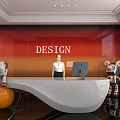 Front Desk 3d model