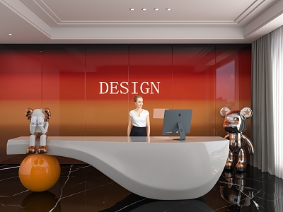 Front Desk 3d model