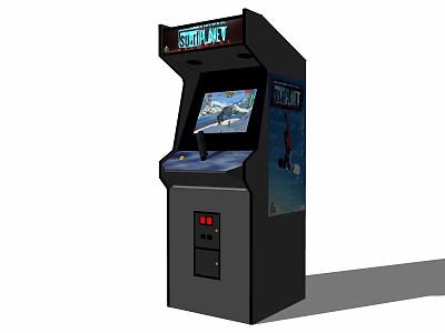 STAR RAIDERS Arcade Machine Classic Retro Gaming Entertainment Device With Screen And Controls 3d model