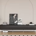 Sleek Dark Brown TV Stand With Slim Metal Legs For Cozy Minimalist Living Room Decor