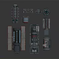 Large Scale Industrial Equipment With Pressure Vessels Piping Systems And Mechanical Units