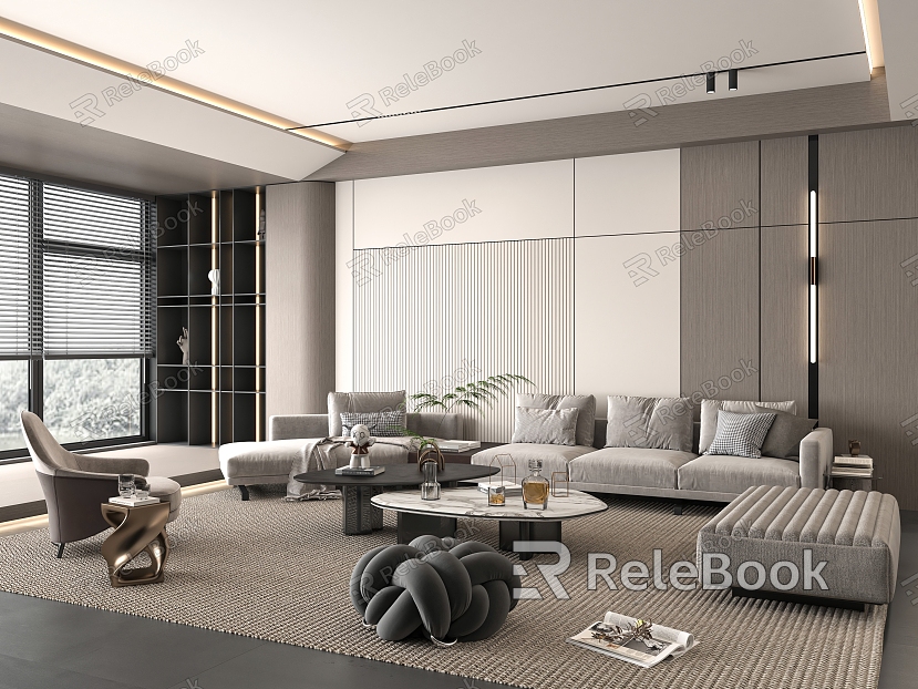 Modern Home Living Room model