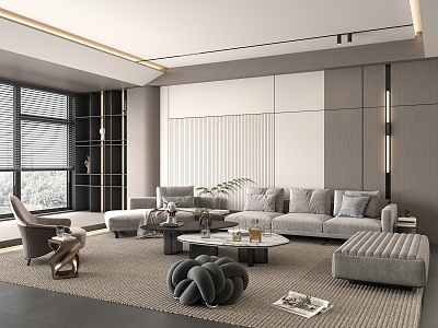 Modern Home Living Room model