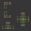 Modern Office Work Desks With Various Layouts And Wooden Partition Design