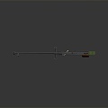 rifle semi-automatic rifle combat rifle battle rifle carbine war rifle attack rifle 3d model