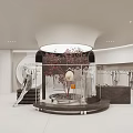 Modern Stylish Clothing Store Interior With Clothing Racks Mannequins And Decorative Plants