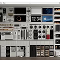 Modern Household Appliances Collection With Refrigerators TVs Washing Machines Audio Systems And Small Kitchen Devices