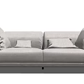 Modern double sofa multiplayer sofa 3d model