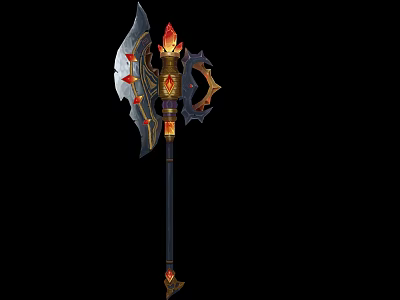 Modern Axe Game Weapon Tomahawk 3d model