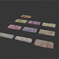 Natural Gray Stone Bricks For Outdoor Pathway Paving And Garden Decoration