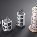 Modern socket portable multi-function socket 3d model