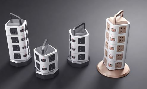 Modern socket portable multi-function socket 3d model