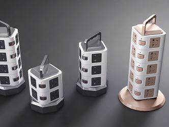 Modern socket portable multi-function socket 3d model