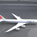 Air China Airliner Model Featuring White Body Red Tail Logo And Details