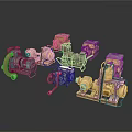 Various Vintage Industrial Mechanical Machinery Collection With Classic Engines And Pumps