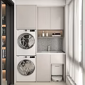Modern White Bathroom Vanity Cabinet With Sink Countertop And Storage Shelves