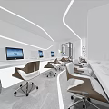 Science and Technology Office of Modern Public Office Area 3d model