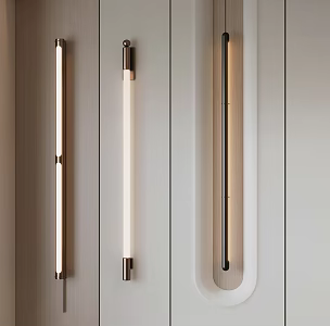 Metal wall lamp strip wall lamp LED wall lamp simple wall lamp 3d model