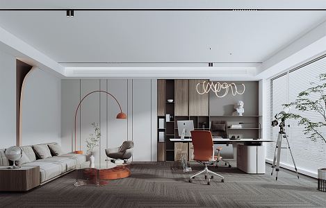 Modern Office Manager's Office 3d model