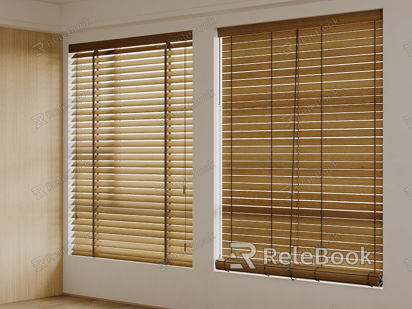 Modern venetian blinds Wooden venetian blinds model