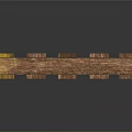 Rustic Wooden Pallet With Yellow And Blue Paint Stains For Household Use